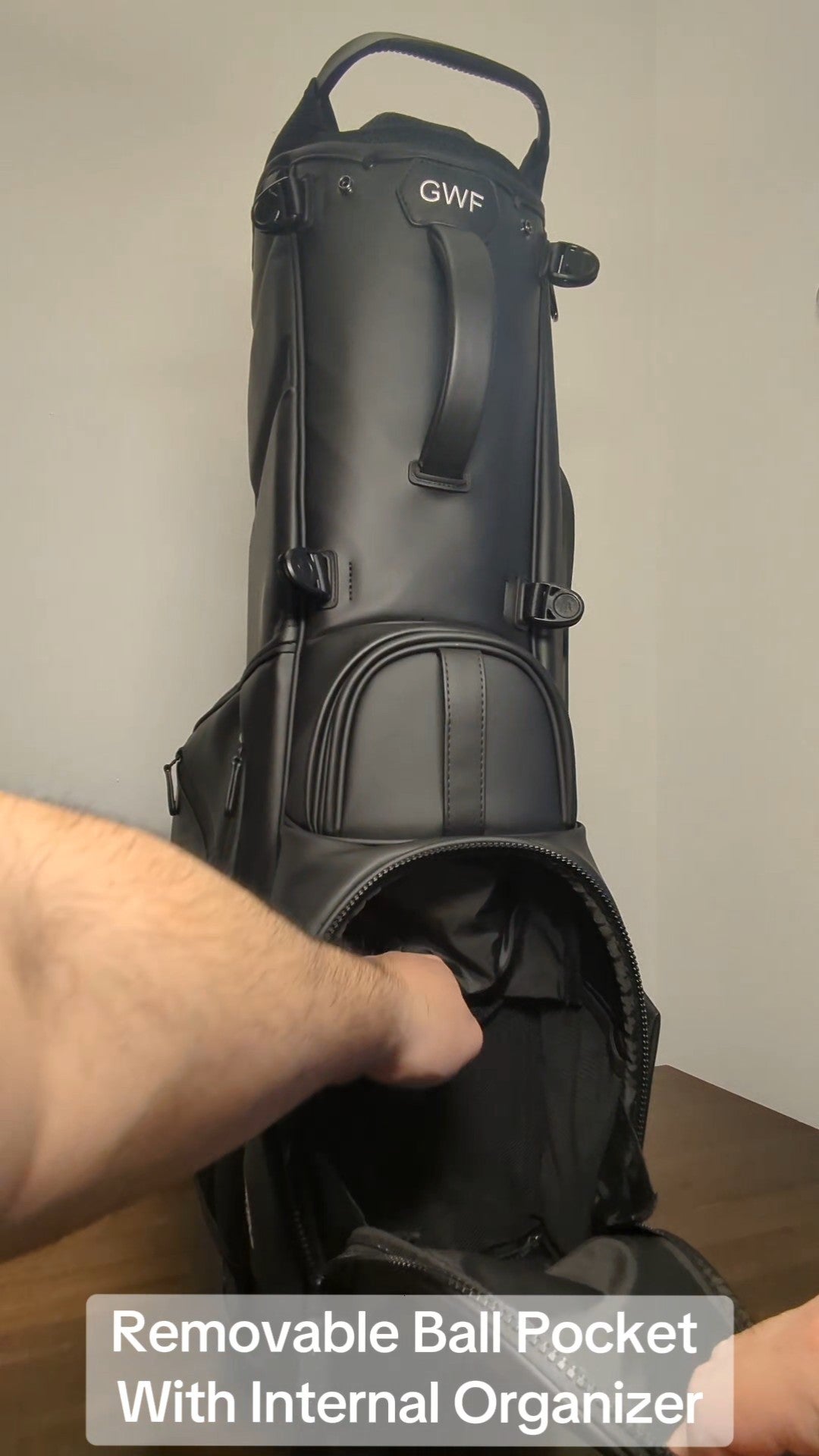 GWF Hybrid Golf Bag (Stealth Black Edition) | Golfing With Frangs